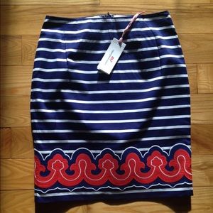Vineyard Vines Border Print Skirt