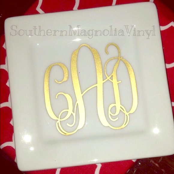 Square Ring Dish! ❤You Personalize️❤️ - Picture 1 of 1