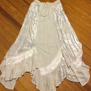 Long white skirt made by Holy Clothing