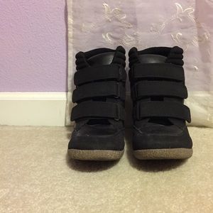 JustFab | Black Sneaker Wedges