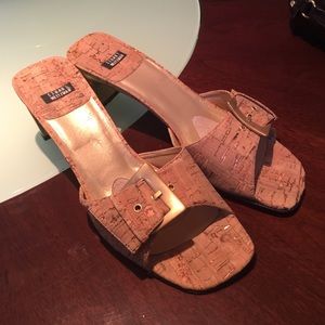Stuart weitzman cork heels sandals