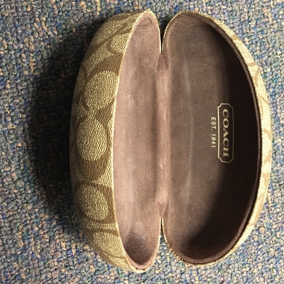 Authentic coach hard eyeglasses case