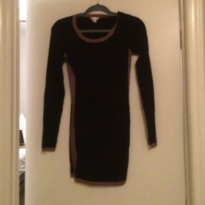 Black Tight Knit Dress