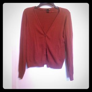 Red H&M cardigan