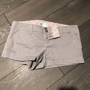 Gray short shorts