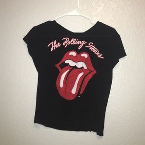 Rolling Stones Crop Top