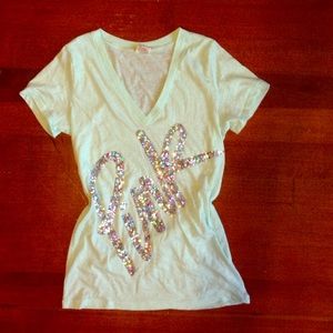 Teal V Neck Victoria's Secret Tee