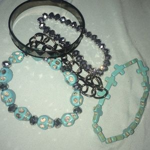 Bundle of assorted target bracelets