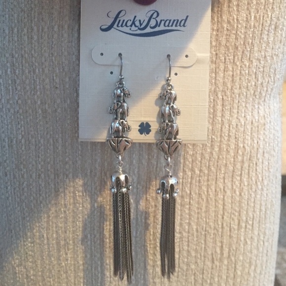 Lucky Brand elephant earrings