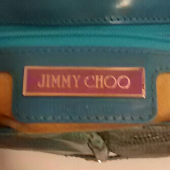Authentic Jimmy Choo Arad Python Clutch Purse - Picture 4 of 4