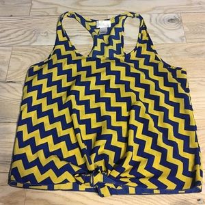 Chevron style tank