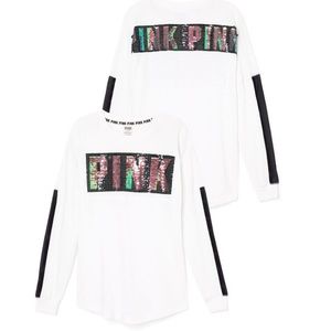 VS PINK Glitter Crew