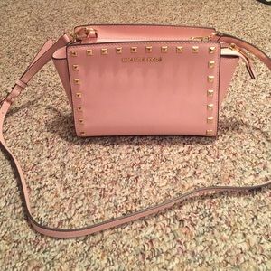 Final Price!!! Michael Kors pastel pink stud purse