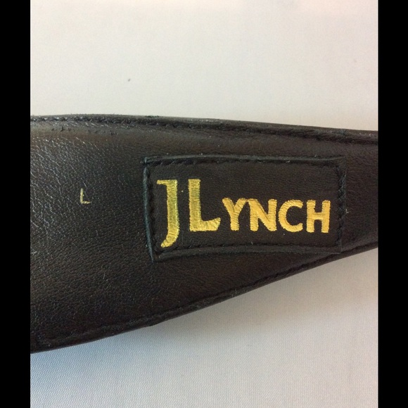 JLynch Black With Gold Trim Watersnake Belt main image 4