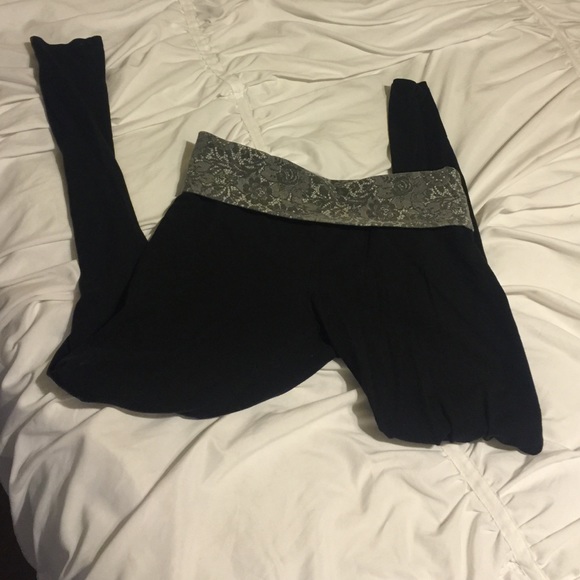 Yoga fold full length leggings