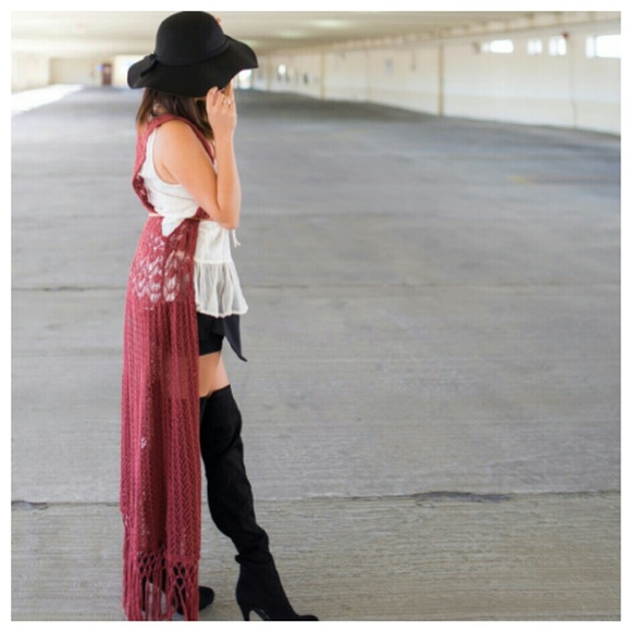 Beautiful knit duster/long vest