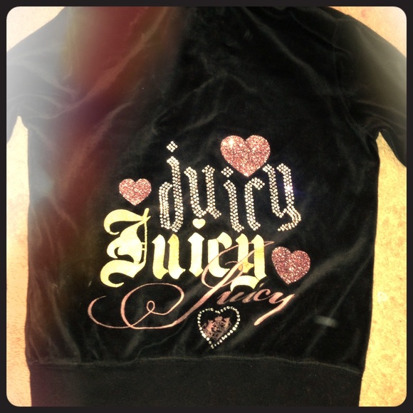 Juicy jacket // bling sparkly lettering // fitting