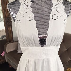 Catherine Malandrino top white lace