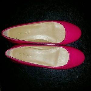 Nine West Hot Pink Ballet Flats