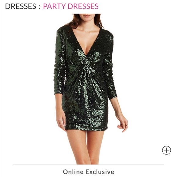 charlotte russe green dress