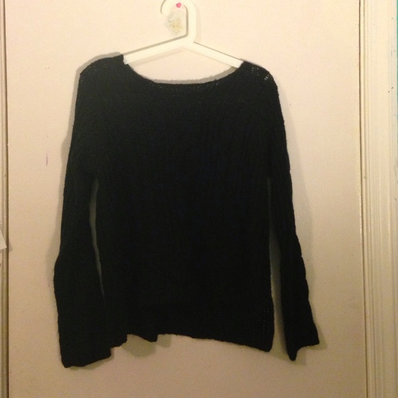 Knit black sweater