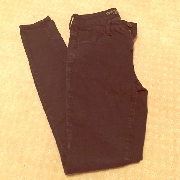 AE Black jeggings
