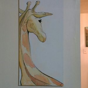 Canvas painting "giraffe"