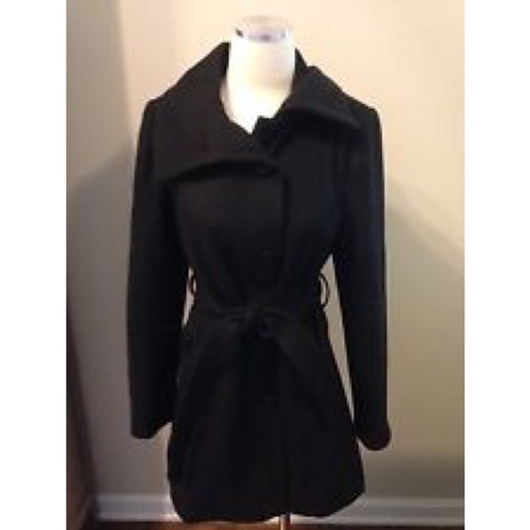 Nine West Black Wool Coat Size 8