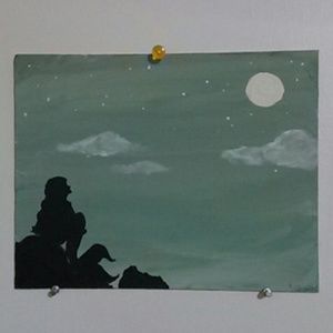 Canvas painting "a mermaid's wish"