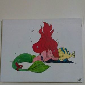 Canvas painting "sleeping Ariel"