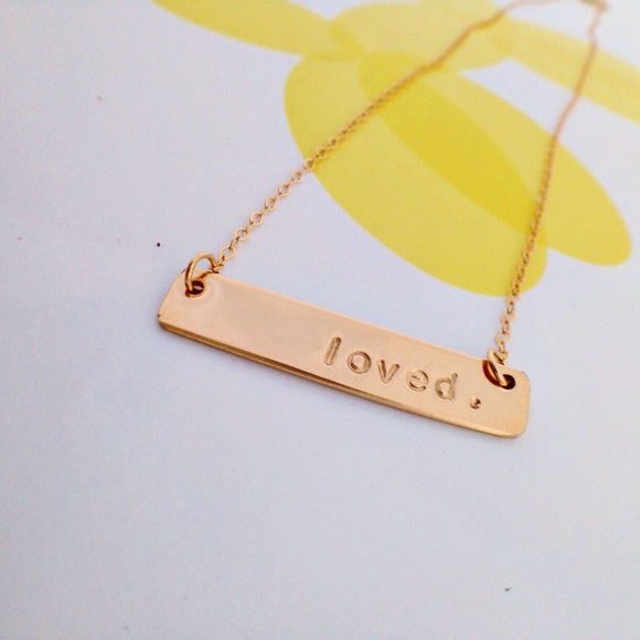 Gold filled Bar necklace