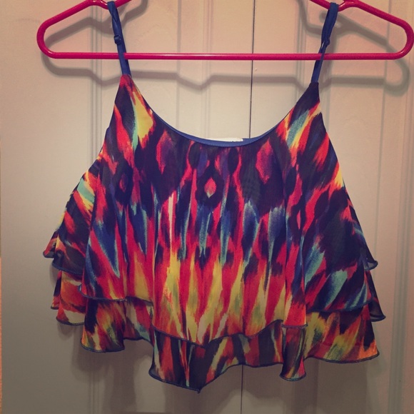 Multi colored crop top!