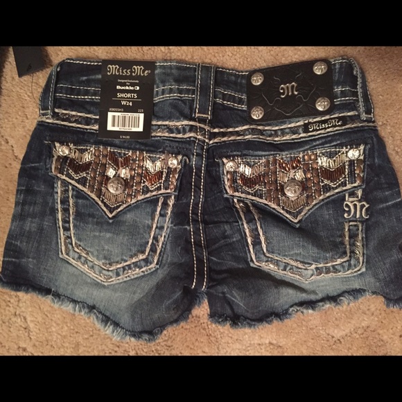 Miss Me Studded Short Shorts