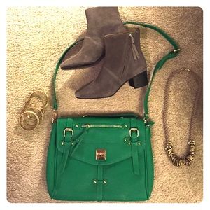 Green StreetLevel Leather Purse