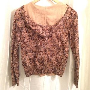 Liz Claiborne Tops - Liz Claiborne animal print, zip front cardigan Liz Claiborne Tops - Liz Claiborne animal print, zip front cardigan