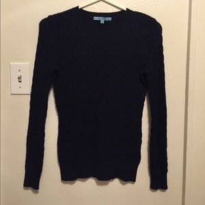 Knit cashmere navy blue Antonio Melani sweater