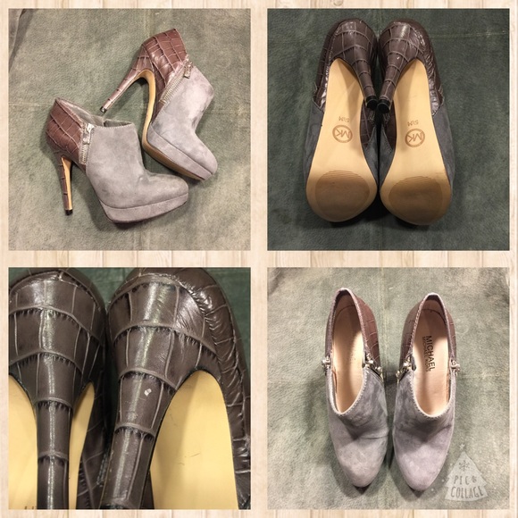 🍾HP🍾Michael Kors Grey Ankle Booties - Picture 2 of 4