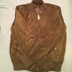 Olive Green Bomber Jacket