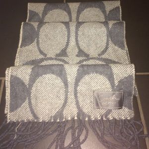 Grey coach scarf