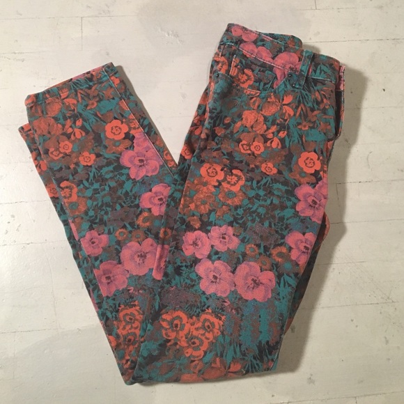 BDG floral skinny jeans