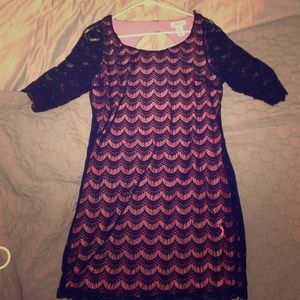 Candies black and pink lace party dress!