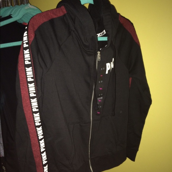 Victoria secrete pink zip up hoodie