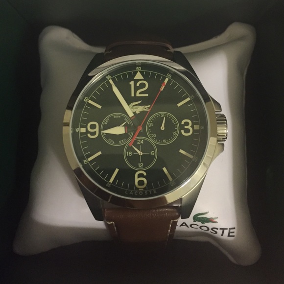 Brand new Lacoste Leather watch!