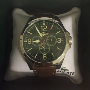 Brand new Lacoste Leather watch!