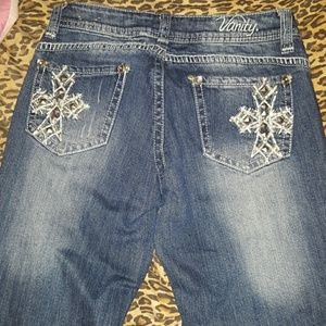 Embellished vanity jeans