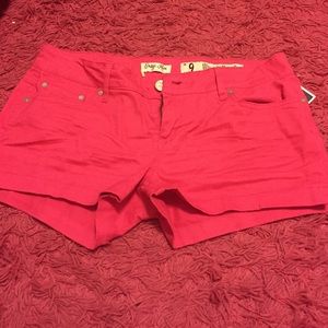 Hot pink shorts