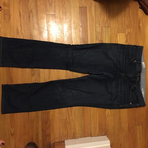 Gap 1969 Real Straight Dark Blue Jeans