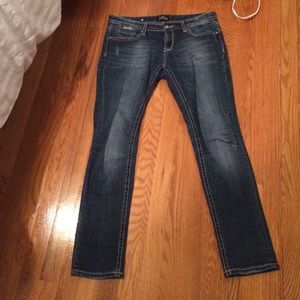 Express denim skinny jeans