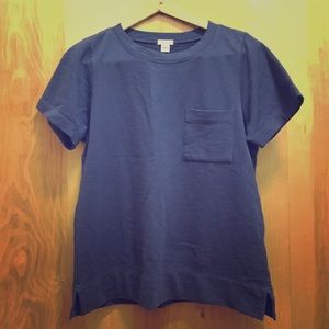 J. Crew | Short Sleeve Sweatshirt | Navy | Medium