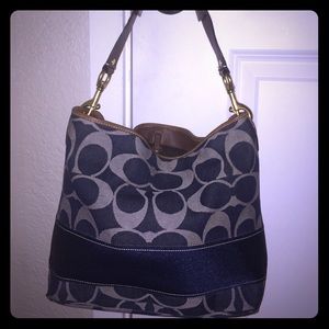 Denim Coach Purse